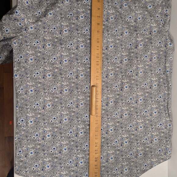 Thomas Dean Collection Floral Pattern Button Up Long Sleeve Shirt - Picture 13 of 15